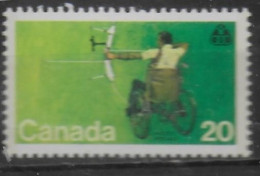 CANADA  N°  607 * *  Jo 1976 Tir A L Arc - Tir à L'Arc