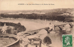 FRANCE - Avignon - Le Pont Saint Bénézet Vu Du Rocher Des Doms - Carte Postale Ancienne - Avignon