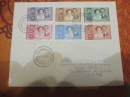 Lettre Brief Luxembourg Luxemburg Premmier Jour Eerste Dag Pour Waterloo 1953 Perfect Parfait - Storia Postale