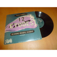 JEANNE-MARIE DARRE 12 Etudes Opus 25 CHOPIN - RECITAL PIANO PATHE 33 DT 1017 - Disque 25cm / 10" - 1953 - Classique