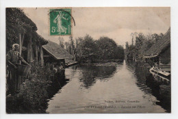 - CPA COURVILLE (28) - Lavoirs Sur L'Eure 1911 (avec Lavandière) - Photo Neurdein 1122 - Edition Pellier - - Courville