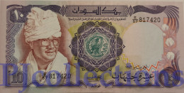 SUDAN 10 POUNDS 1983 PICK 27 UNC RARE - Soudan