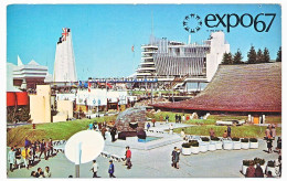 CPSM / CPM 9 X 14 Canada MONTREAL (2) Expo67  Vue Impressionnante De L'Ile Notre Dame  Vue Du Pavillon Du Canada Sur Le* - Andere & Zonder Classificatie