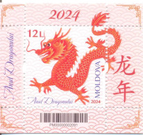 2024. Moldova,  Year Or The Dragon, S/s, Mint/** - Moldawien (Moldau)