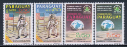 Paraguay 1970 Mi# Not Listed - Unofficial Set Of 4 ** MNH - Apollo 12 / Space - Amérique Du Sud