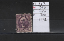 PRIX FIXE Obl 313 YT 350 MIC 720 SCO 720 GIB Washington  3 Cents Violet 1932 Etats Unis 58A/01 - Used Stamps