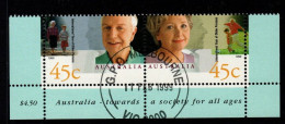 Australia ASC 1721b  1999  International Year Of Older Person ,used Pair - Used Stamps