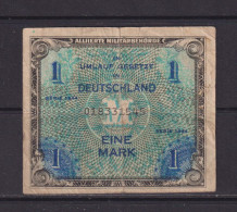 GERMANY (ALLIED MILITARY AUTHORITY) - 1944 1 Mark Circulated Banknote - 1 Deutsche Mark