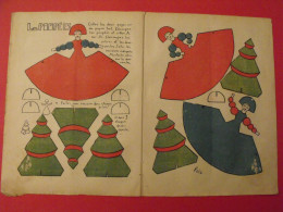 Delcampe - Découpage à Construire. Les Poupées + Arbres.1936 - Sammlungen