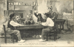 1087 CPA Les Joies Du Dimanche - Joueurs De Cartes (Costume - Folklore) - Carte Da Gioco