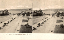 VUES STEREOSCOPIQUES  JULIEN DAMOY Nice Promenade Des Anglais - Stereoskopie