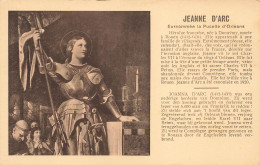 CÉLÉBRITÉS - Personnages Historiques - Jeanne D'Arc - La Pucelle D'Orléans - Héroïne Française - Carte Postale Ancienne - Personnages Historiques