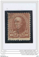 U.S.A.:  1898  WEBSTER  -  10 C. USED  STAMP  -  FIL. 1  -  YV/TELL. 127 - Used Stamps