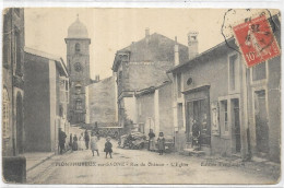 D 88. MONTHUREUX SUR SAONE.  RUE DU CHATEAU  L EGLISE.  CARTE ECRITE - Monthureux Sur Saone