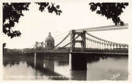 FRANCE - Toulouse - Vue Sur  Le Pont Suspendu Et Dôme De La Grave - Carte Postale Ancienne - Toulouse