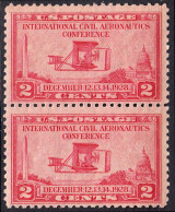 !a! USA Sc# 0649 MNH Vert.PAIR (a3) - Aeronautics Conference - Ongebruikt