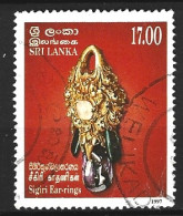 SRI LANKA. N°1137D Oblitéré De 1997. Boucle D'oreilles. - Minerals