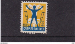 USA Cindarella Crippled Chidren 1954 - Andere & Zonder Classificatie