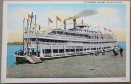 USA MISSISSIPPI RIVER STEAMER WASHINGTON KARTE CARD POSTCARD CARTOLINA CARTE POSTALE POSTKARTE ANSICHTSKARTE - Long Beach