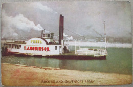 USA ROCK ISLAND STEAMER ROBINSON DAVEN PORT FERRY KARTE CARD POSTCARD CARTOLINA CARTE POSTALE POSTKARTE ANSICHTSKARTE - Long Beach