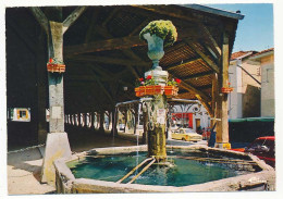 CPSM / CPM  10.5 X 15 Isère LA COTE ST ANDRE Les Halles, Charpente Du XVI Siècle  Fontaine - La Côte-Saint-André