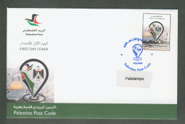 Palestine 498: Palestine Post Code, FDC Stamp (2023). MNH - Palestine