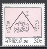 Australia 1988 Single Stamp - Living Together - Cartoons In Unmounted Mint - Nuovi