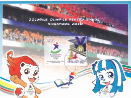 Romania 2010 Youth Olympics Singapore S/s, Used, Sport - Olympic Games - Used Stamps