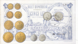 2007 Romania Money Coins Michel Bl410,used S/s - Gebruikt