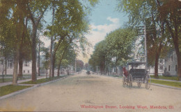 ETATS UNIS IL - ILLINOIS WASHINGTON STREET LOOKING WEST MENDOTA - Sonstige & Ohne Zuordnung