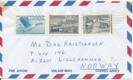 Canada Air Mail Cover Sent To Norway - Poste Aérienne