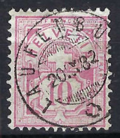 SUISSE Ca.1882:  Le ZNr. 55, Sup. Obl. CAD "Laufenburg, AG" - Gebraucht