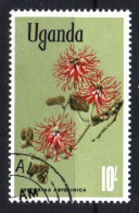 # UGANDA - 1969 - Erythrina Abyssinica - Plants Flower - Piante Fiori - Used Stamp     MyRef:ES - Ouganda (1962-...)