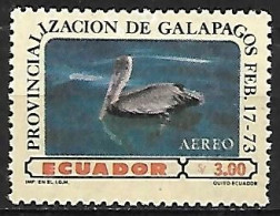 Ecuador - MNH ** 1973 - Galapagos :   Brown Pelican  -  Pelecanus Occidentali - Pélicans