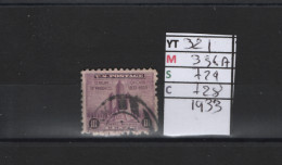 PRIX FIXE Obl 321 YT 356A  MIC 729 SCO 728 GIB Palais Fédéral 1933  Etats Unis 58A/01 - Gebraucht