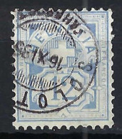 SUISSE Ca.1895:  Le ZNr. 62B, B Obl. CAD "Solothurn, SO", Nuance Outremer Pâle - Gebraucht