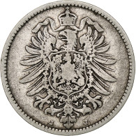 Empire Allemand, Wilhelm I, Mark, 1881, Hambourg, Argent, TB+, KM:7 - 1 Mark