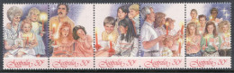 Australia 1987 Strip Of Five Christmas Stamps  In Unmounted Mint - Nuevos