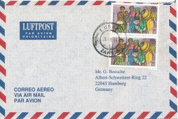 Zambia Air Mail Cover Sent To Germany 26-8-1996 Topic Stamps - Zambie (1965-...)