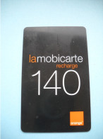 7674 Télécarte  MOBICARTE RECHARGE 140 ORANGE   ( 2 Scans)  Carte Téléphonique Le Reflet N'est Pas Sur La Télécarte - Nachladekarten (Refill)