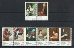 USA 1974 Paintings Strip+Pair Y.T  1017/1024 ** - Unused Stamps