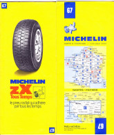 Carte Michelin N°67 -  NANTES - POITIERS (1978) - Carte Stradali