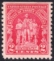 !a! USA Sc# 0680 MNH SINGLE (top Side Cut / A2) - Battle Of Fallen Timbers - Nuevos