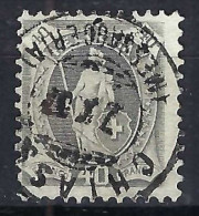 SUISSE Ca.1889: Le ZNr. 89A, B Obl. CAD "CHIASSO, TI", Forte Cote - Gebraucht