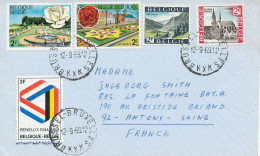 Belgium Nice Franked Cover Sent To France 12-9-1969 - Storia Postale