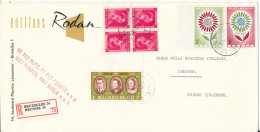 Belgium Registered Cover Sent To Switzerland Brussels 2-12-1964 Topic Stamps - Brieven En Documenten