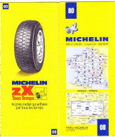Carte Michelin N°80 -  RODEZ - NIMES  (1974?) - Roadmaps
