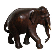 Sculpture D’éléphant En Bois - Madera