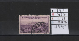 PRIX FIXE Obl 339 YT 377 MIC 773 SCO 772 GIB  California San Diego 1935 Etats Unis 58A/01 - Used Stamps