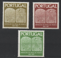 PORTUGAL ANIVERSARIO 1967 Yv 1027/9 MNH - Neufs